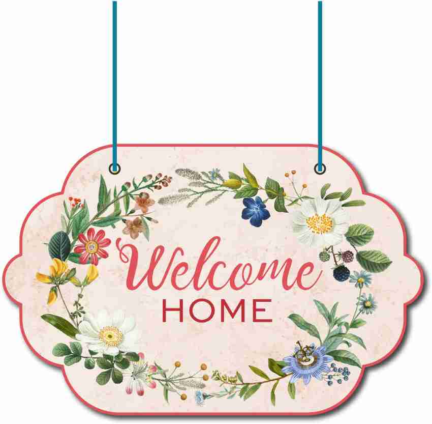 Urboii™ Welcome Home Home Sweet Home Quote Printed Wall Hanging
