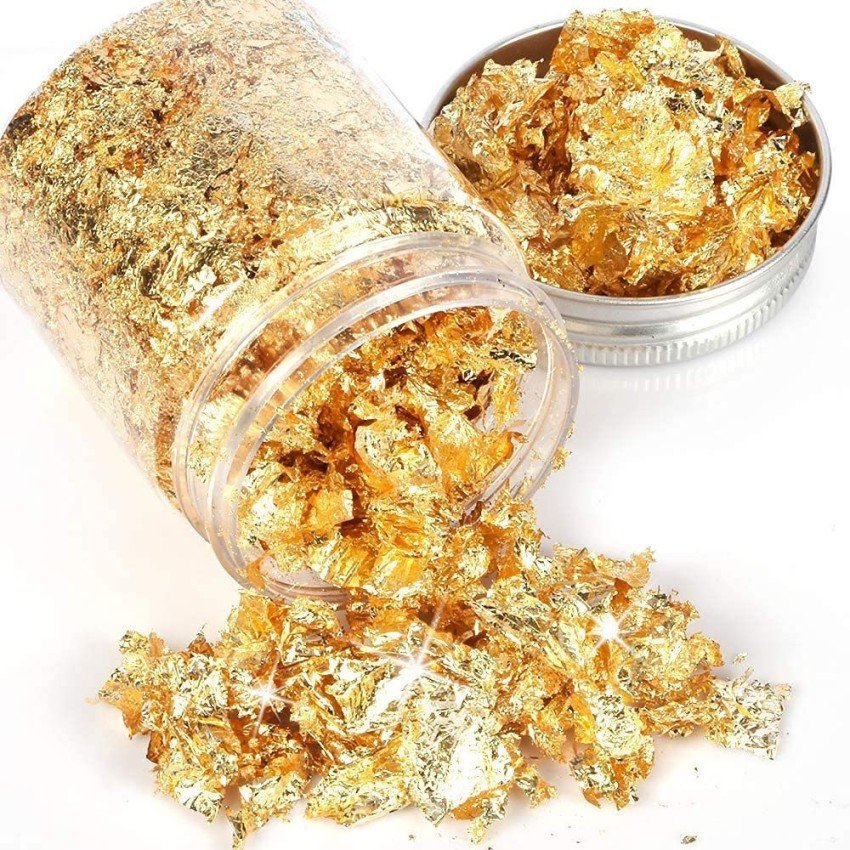 sahabz Gold Leaf Flakes- Metallic Gold Flakes for Nail Deco, Resin Art and  Craft - Price in India, Buy sahabz Gold Leaf Flakes- Metallic Gold Flakes  for Nail Deco, Resin Art and