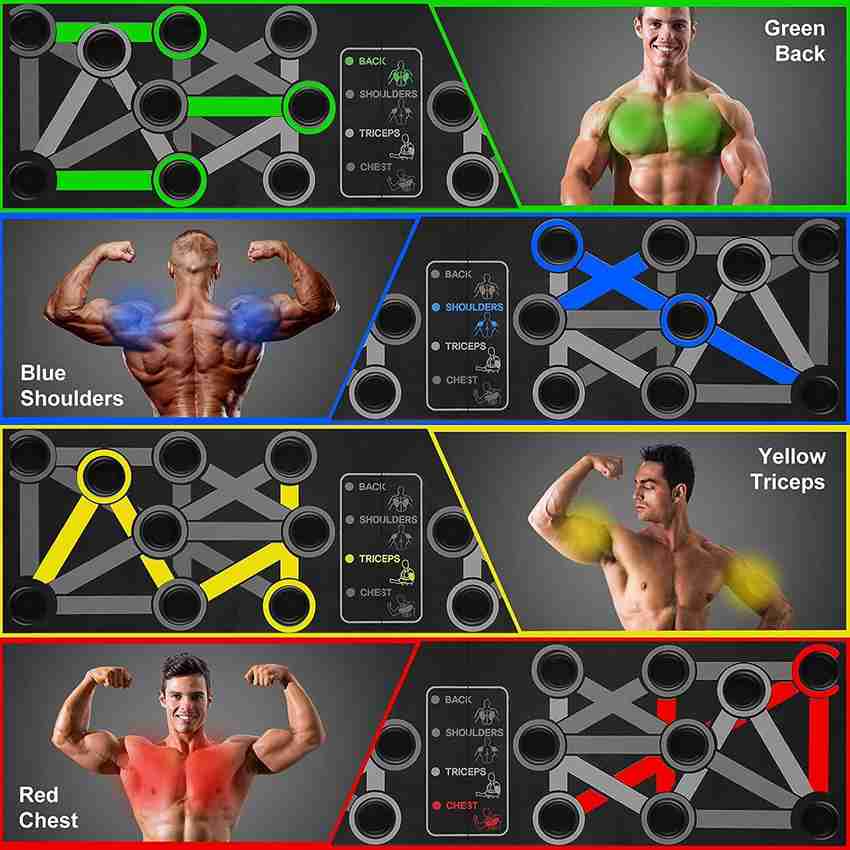Push up board back workout best sale