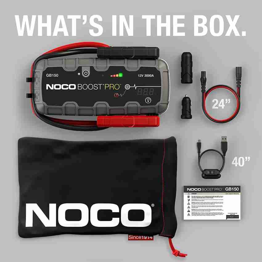 NOCO Genius Boost 3000 Amp UltraSafe Jump Starter & Power Pack