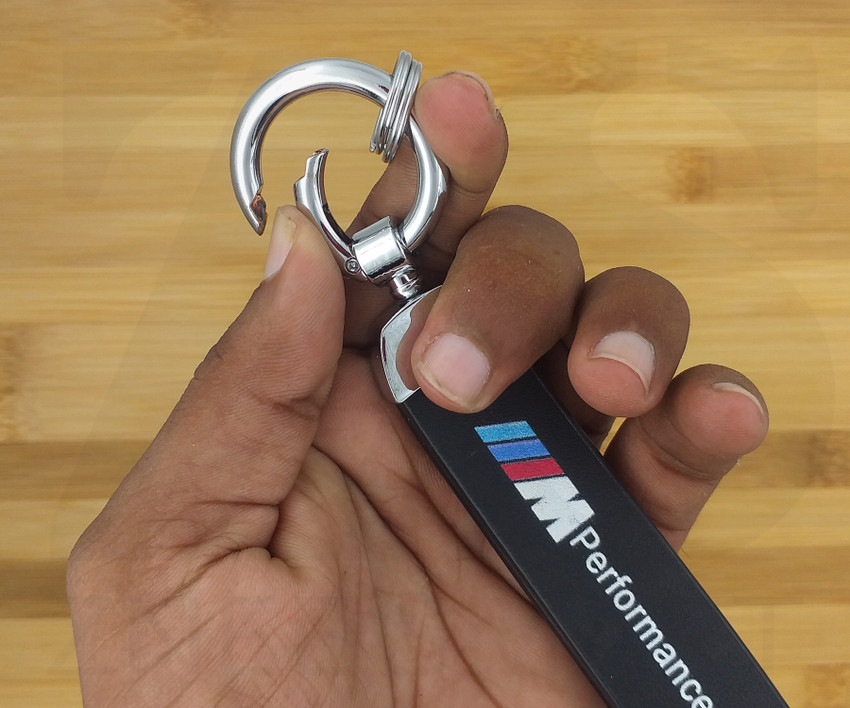 Znee Smart M Performance Key Chain for Car Bike Black Leather Keychain Key Ring with Hook Locking Key Chain Buy Znee Smart M Performance Key Chain for Car Bike Black Leather