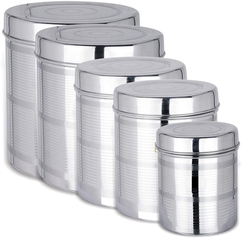 Stainless Steel Dabba-Storage Containers 400ml-500ml-750 ml Set