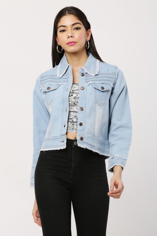 FOLWER 3 4th Sleeve Washed Women Denim Jacket Buy FOLWER 3 4th Sleeve Washed Women Denim Jacket Online at Best Prices in India Flipkart