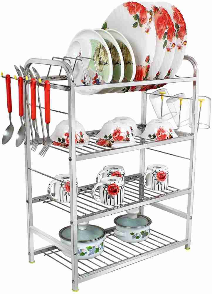 Dish Drying Rack - 1&2 Tier Dish Rack for Kitchen Counter with