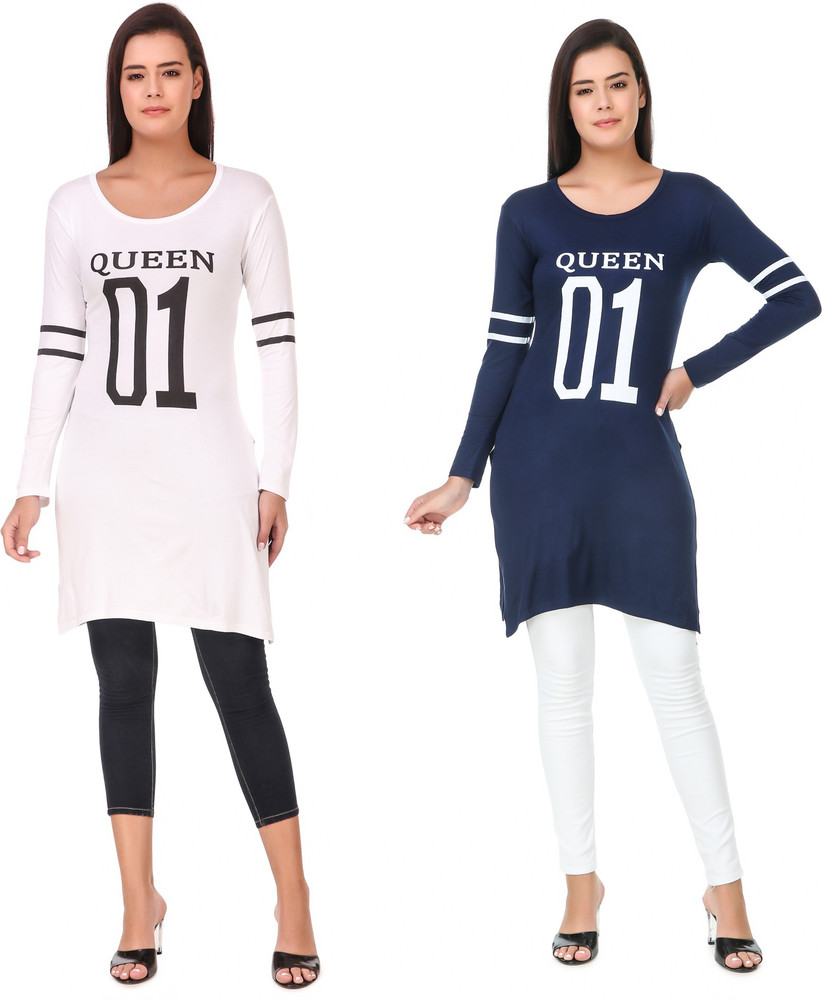 long t shirt kurti
