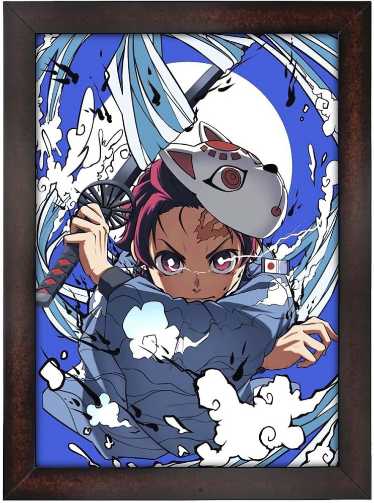 Demon Slayer Tanjiro Kamado Nezuko Kamado Zenitsu Agatsuma Poster 18x12  Inches