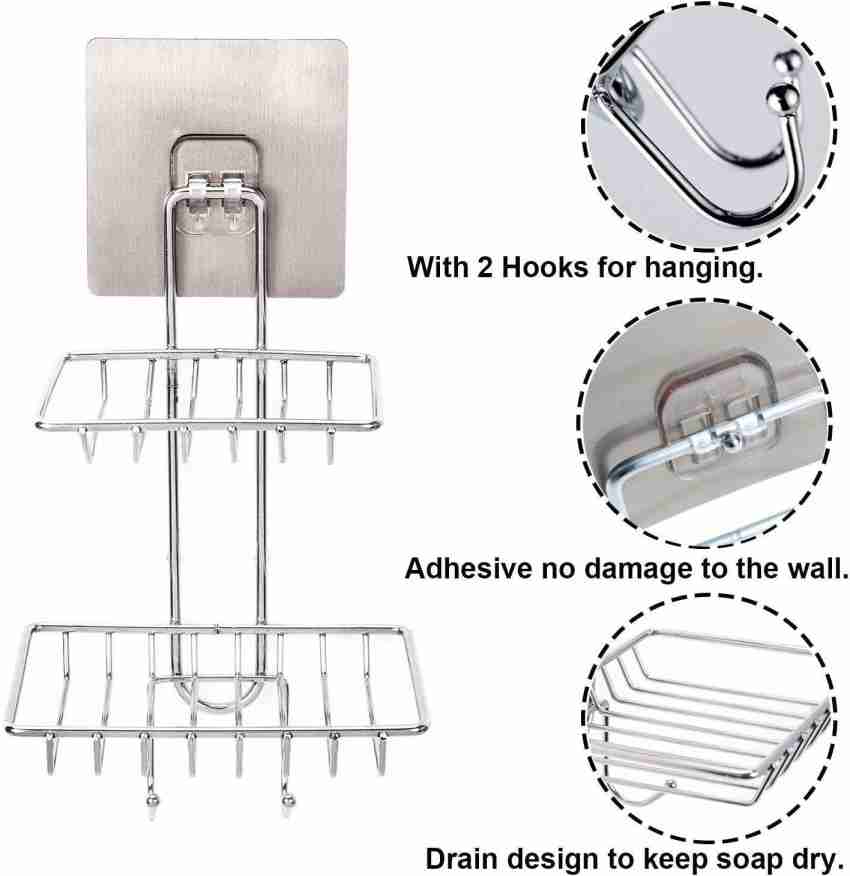 Hanging Bathroom Soap Dish, Multi-layer Soap Box Wall