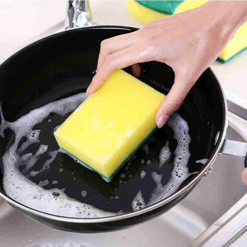 Car Wash Sponges Non Scratch Cleaning All Purpose Large Sponges 10pcs Easy  Grip Sponge Pad Thick