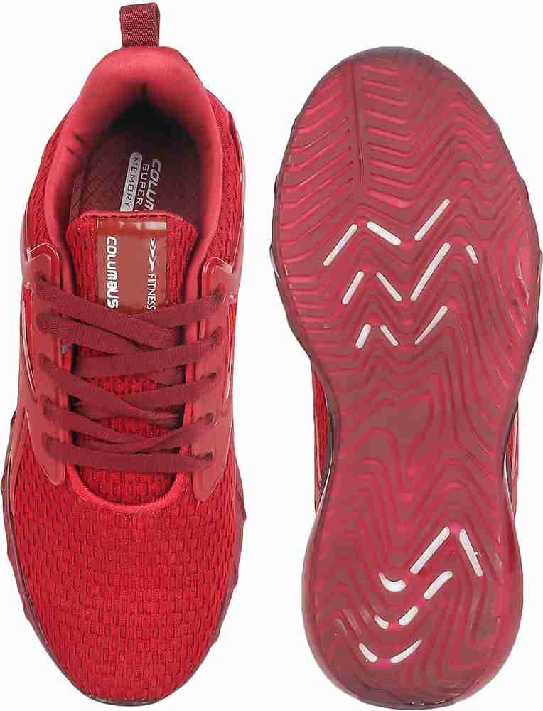 COLUMBUS WALKER MAROON Running Shoes For Men Buy COLUMBUS WALKER