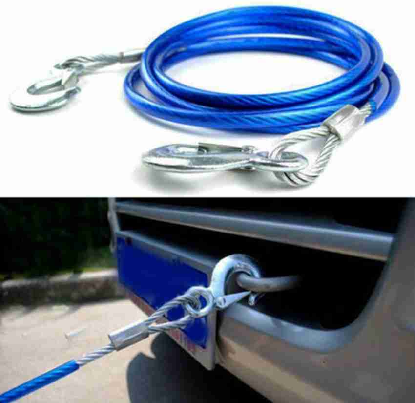 Znee Smart Heavy Duty 3 Ton 8 MM Tow Rope 4 m Towing Cable