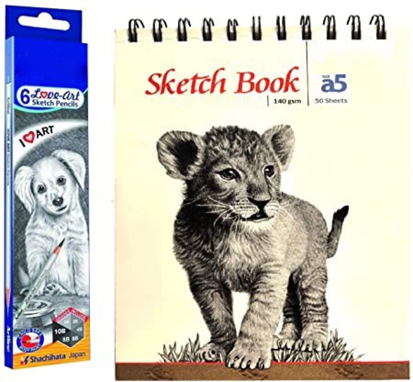 SKYGOLD A5 SKETCH BOOK 140 GSM WITH CAMLIN DRAWING