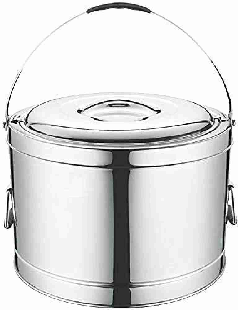 Rema - Hot Box Casserole Steel Pot Insulated Thermoware Food Storage  Container with Handle, 1800ml, Capacity Approx 800 GMS Rice (Made in India)  : Buy Online at Best Price in KSA 