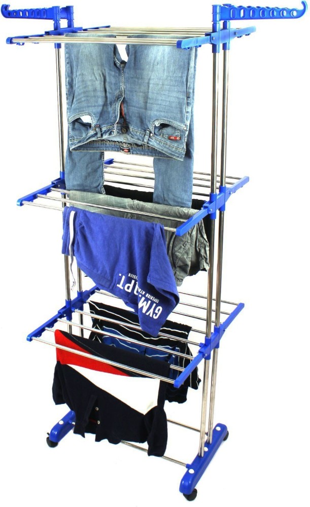 TNC Steel Floor Cloth Dryer Stand SS2POLLBS1 Price in India Buy