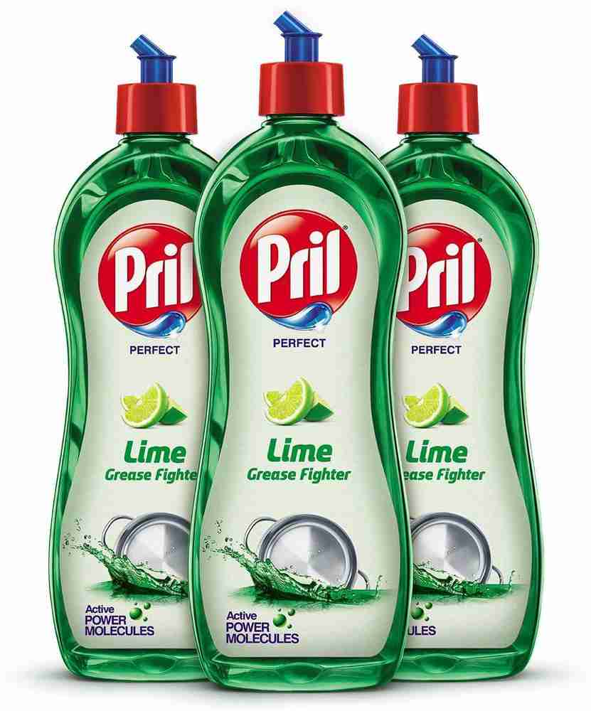 Pril Perfect Lime Dishwash Liquid 750 ml (Pack of 3) Dish Cleaning Gel  - Buy Pril Perfect Lime Dishwash Liquid 750 ml (Pack of 3)  Dish Cleaning Gel online