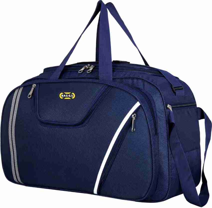 BAG 4 U (Expandable) Waterproof Polyester Lightweight 40 L Luggage Travel  Duffel Bag with 2 Wheels(Expandable)-Blue Duffel With Wheels (Strolley)  Blue - Price in India