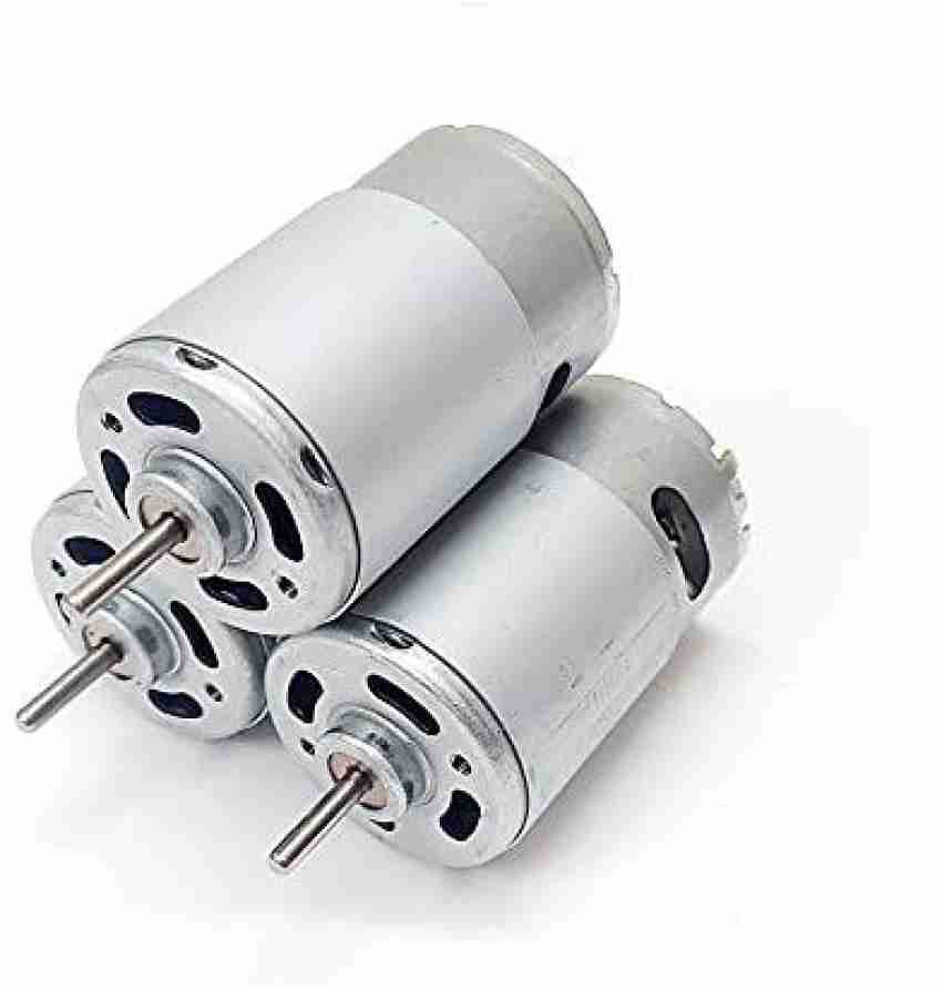 SSV CARE (Pack of 3) 12v 555 DC Motor 12000rpm High Speed for DIY Projects  RS-555 Multipurpose Brushed Motor High RPM High Speed 12v DC Motor  Electronic Components Electronic Hobby Kit Price