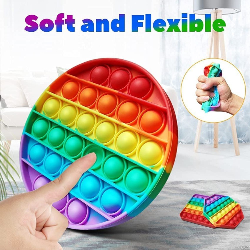 Push Pop Bubble Sensory Fidget Toys Stress Relief Silicone
