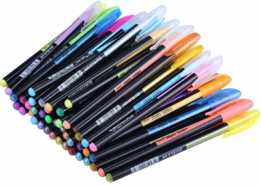 Gel Pens Set, 48 Pieces, Gel Pens Coloring, Metallic Gel Pens, Pastel Gel  Pens, Neon Gel Pens, Glitter Gel Pens, Gel Pens, Gel Pens Coloring 