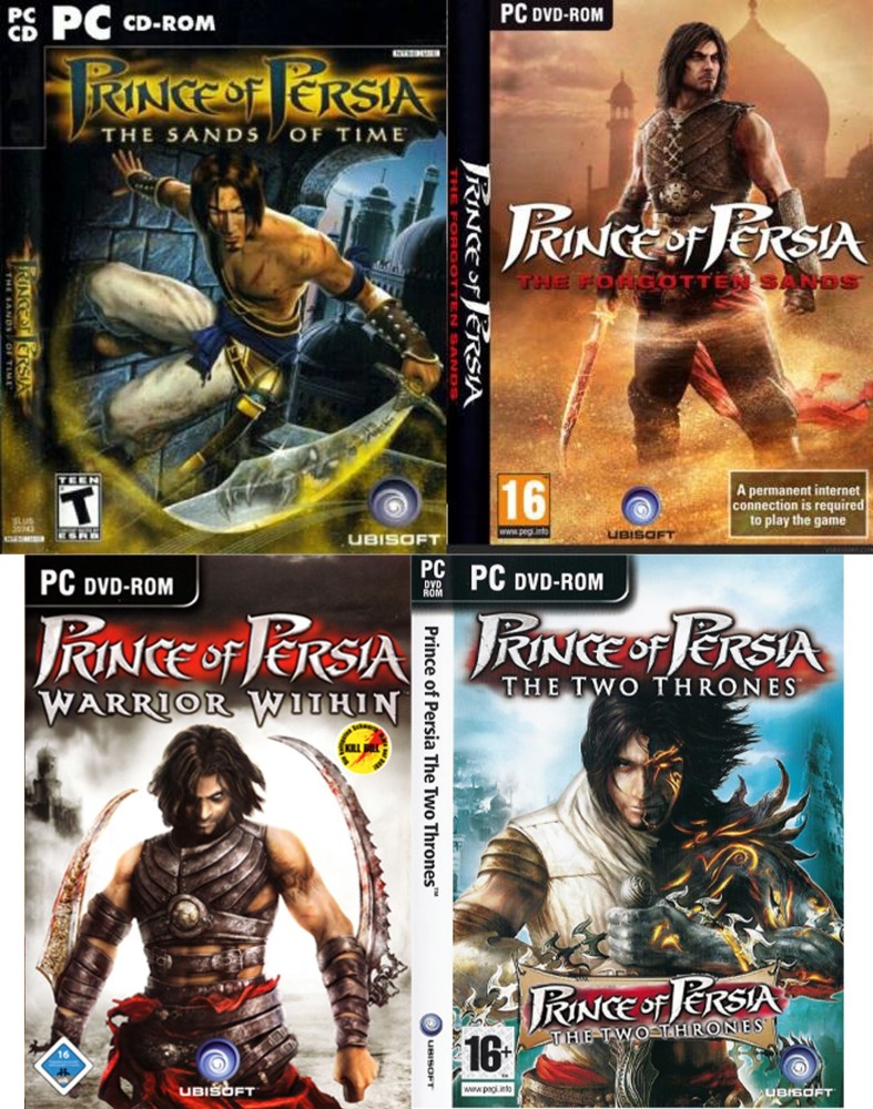 Prince Of Persia Games Collection, The Sands of Time, The Forgotten Sands,  The Two Thrones and Warrior Within PC Game Offline DVD Installation  (Regular) Price in India - Buy Prince Of Persia