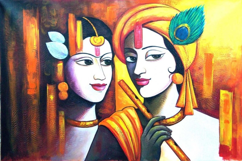 Discover more than 150 painting krishna drawings with colour super hot ...