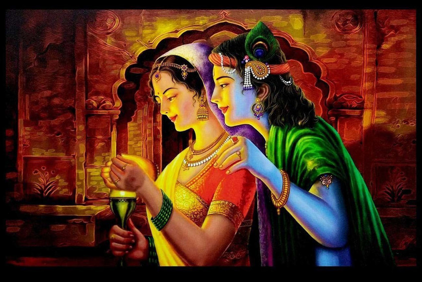 Traditional girl art, Krishna Janmashtami Drawing Bala Krishna Radha Krishna,  Hanuman, white, mammal png | PNGEgg