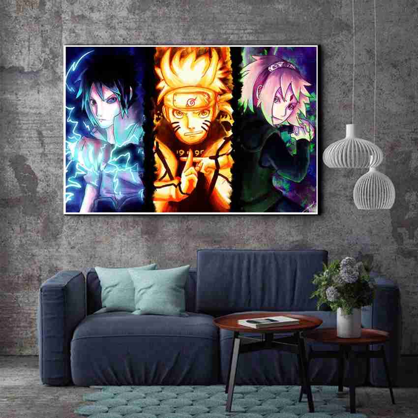 Anime Naruto Poster Naruto and Sasuke Eyes HD Print on Canvas Painting Wall  Art for Living Room Decor Boy Gift (Unframed, Naruto-4) : : Home