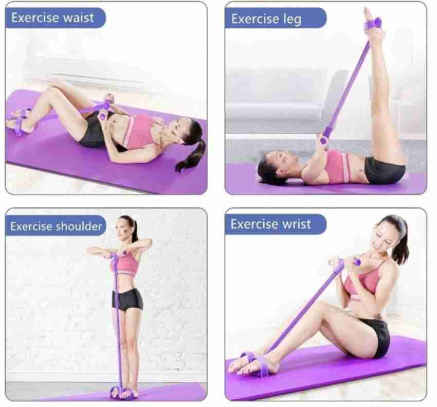 Fitness Sit-up Exercise Equipment Pedal Resistance Band Elastic