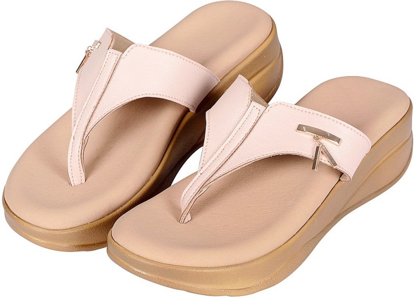 Ladies Slippers Summer Leisure Soft Bottom Comfortable Good Breathability  Glass Metal Non-slip Wear-resistant Beach Large Size Flat Shoes Suitable  Shopping Travel Work Appointments : Buy Online at Best Price in KSA -