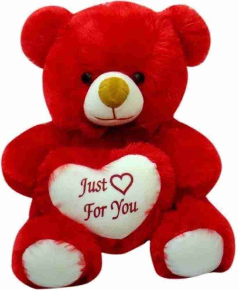 Valentine teddy bear with shop heart shaped feet