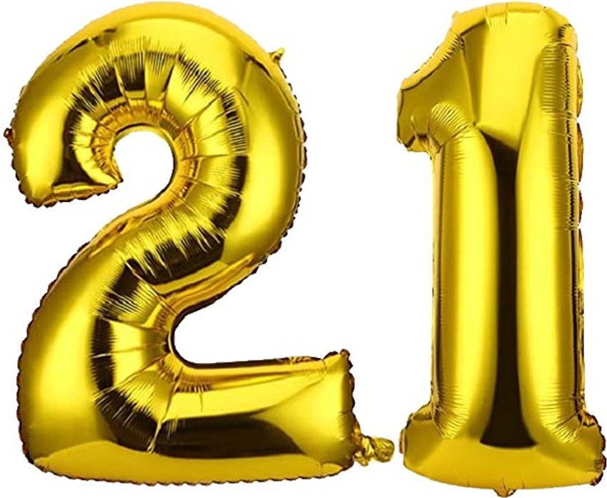 Gold 21 balloons new arrivals