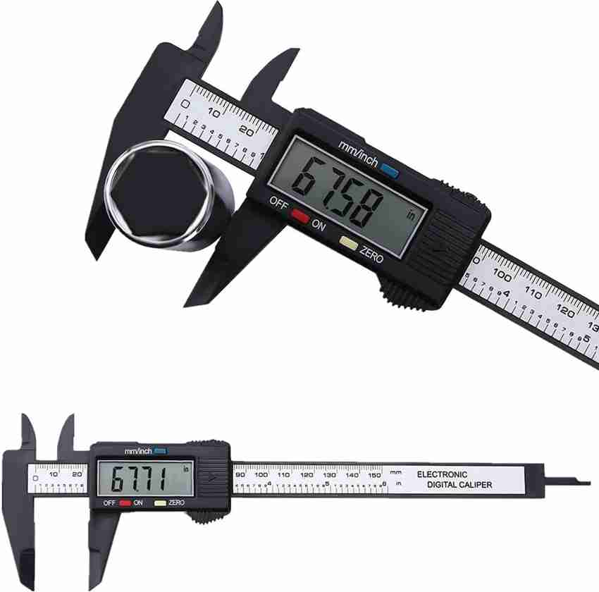 MFORALL Inch and Millimeter Conversion Measuring Digital Vernier Caliper  with Large LCD Screen, Auto-off Feature for Household/DIY Measurement Inch  and Millimeter Conversion Measuring Digital Vernier Caliper with Large LCD  Screen, Auto-off Feature