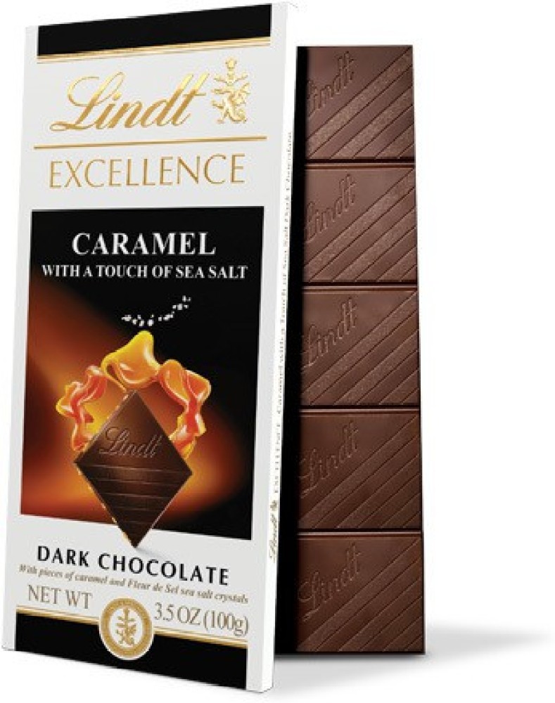 Lindt Excellence Dark Chocolate, Caramel - 3.5 oz