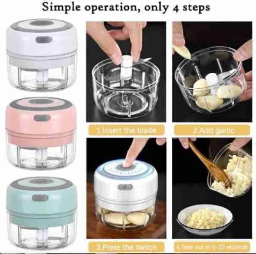 Portable Vegetable Chopper, Wireless Mini Chopper For Kitchen, Garlic  Mincer Food Processor For Chopping And Slicing Onion Ginger Veggies Spice,  Usb Rechargeable - Temu