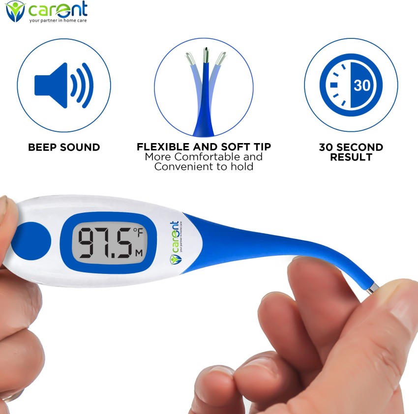 Boncare Thermometer for Adults, Digital Oral Thermometer for Fever with 10  Seconds Fast Reading (Light Blue)