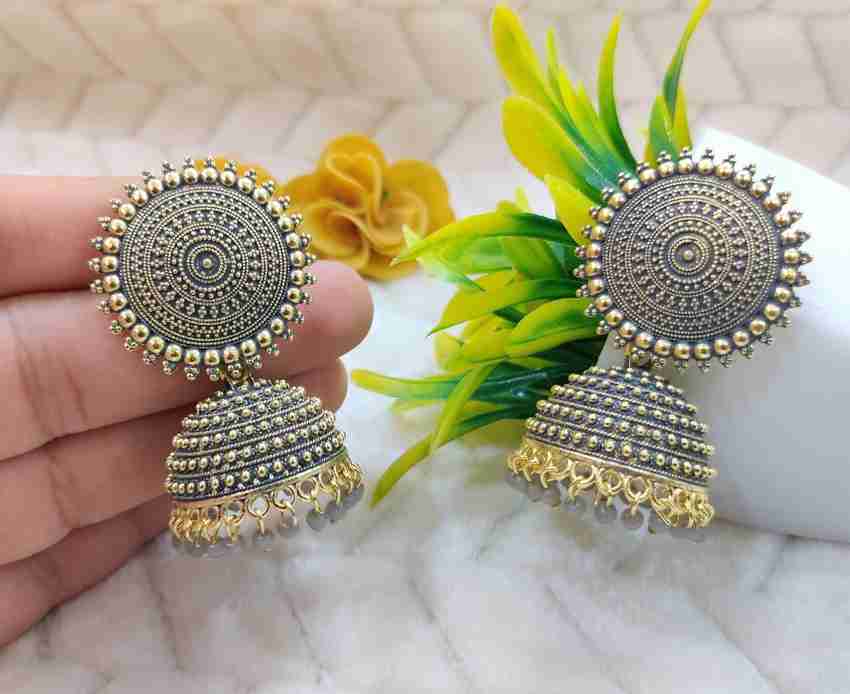 Grey jhumka shop