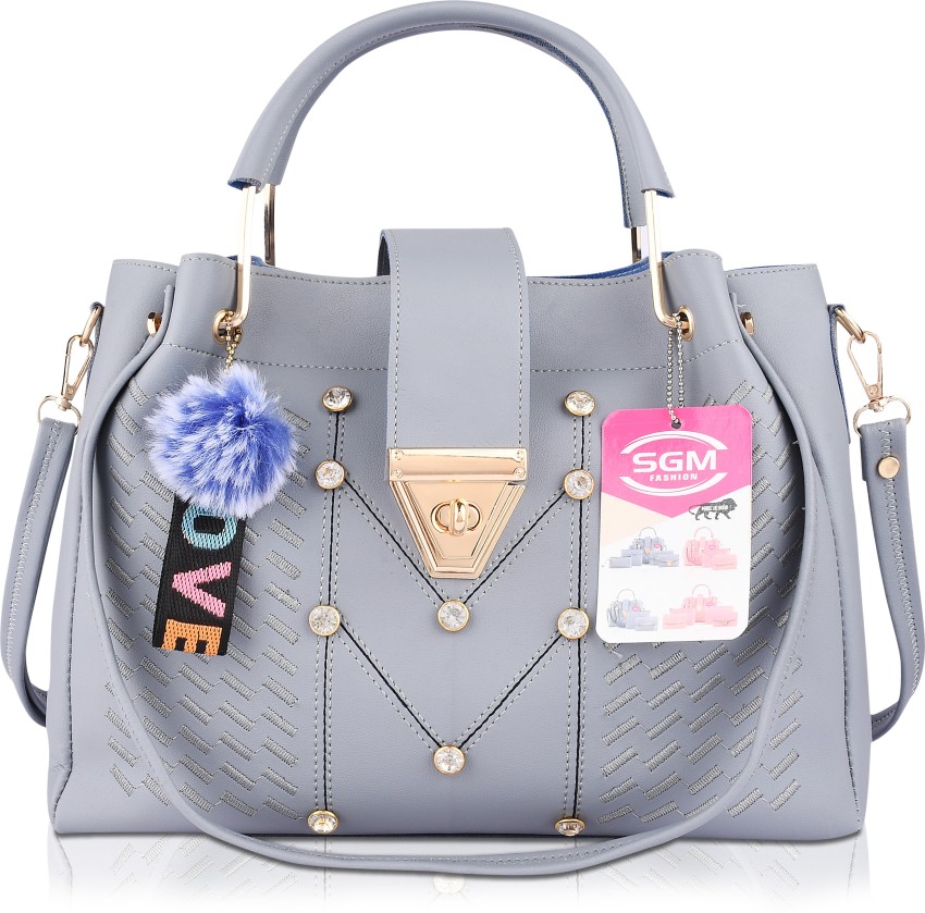 Buy Metro Womens Synthetic Grey Satchel Bags (One Size) at Amazon.in