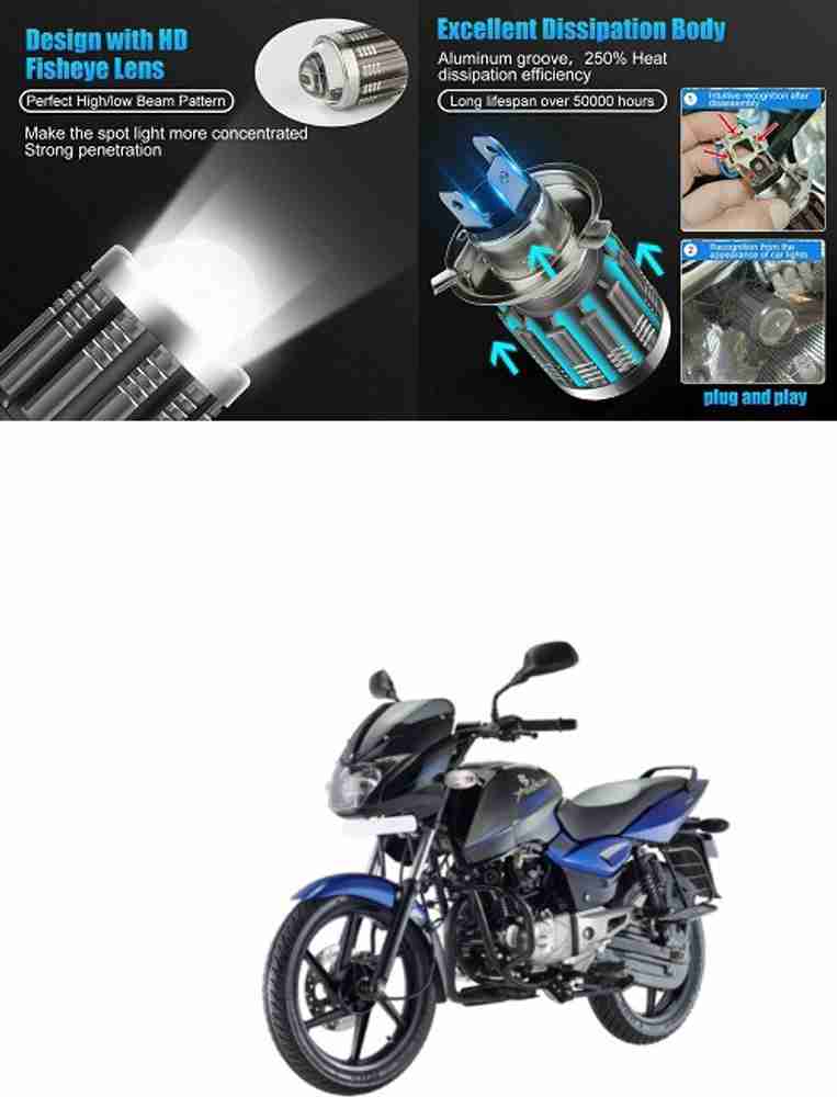 Pulsar 150 headlight bulb white hot sale