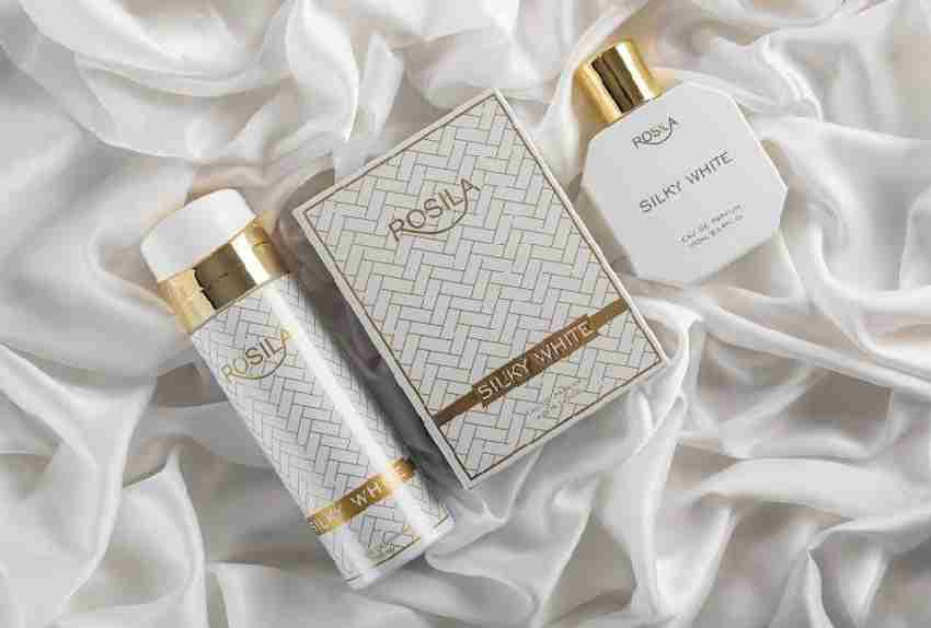 Rosila SILKY WHITE PERFUME 100ML WITH SILKY WHITE PERFUME DEODORANT BODY SPRAY 200ML TOXIC FREE Eau de Parfum 300 ml