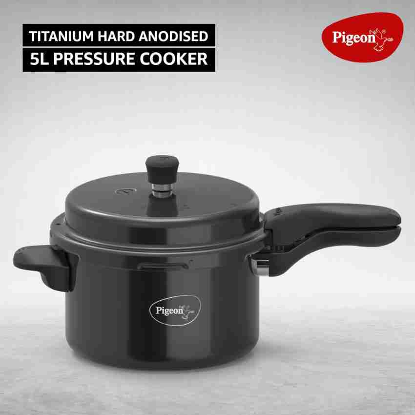 Pigeon Titanium 5 L Induction Bottom Pressure Cooker Price in