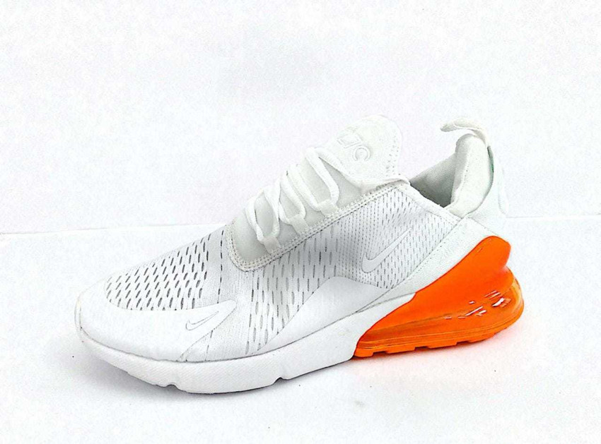 nike air max 270 men's white and orange