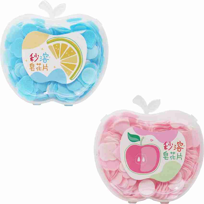 Parteet Paper Soap in a Plastic Box Clean Soft Bath For Travel