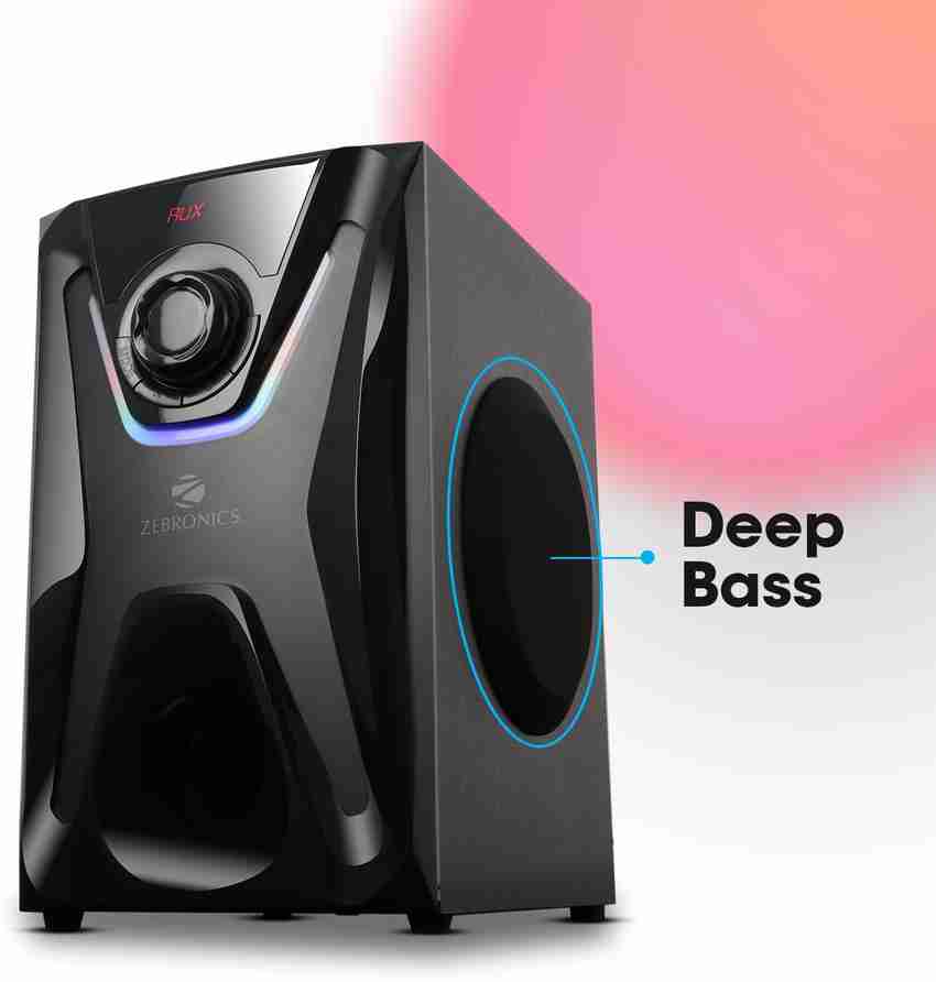 ZEBRONICS Zeb Sonata 4.1 Channel Home Theater Speaker with Subwoofer supporting Bluetooth 5.0 USB Slot AUX built in FM Radio Remote Control RGB