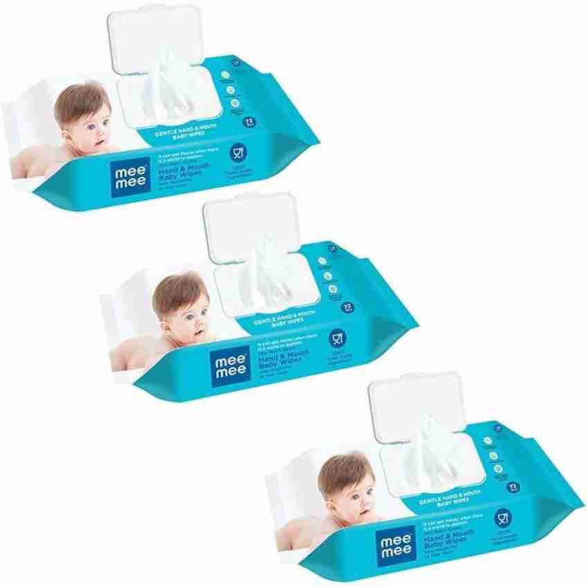 Buy Mee Mee Baby Gentle Wet Wipes with Aloe Vera extracts, 72 counts, Pack  of 3 Online at Low Prices in India 