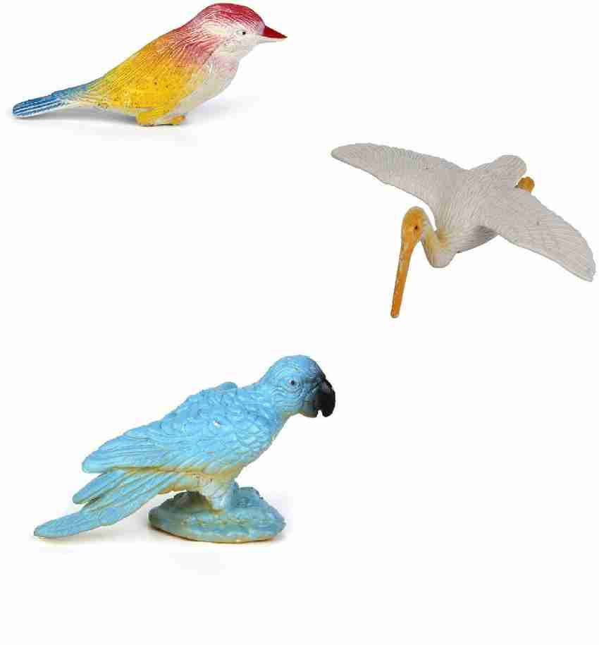 SVE Rubber Birds Toy Figure Play Set Multicolor Pack of 12