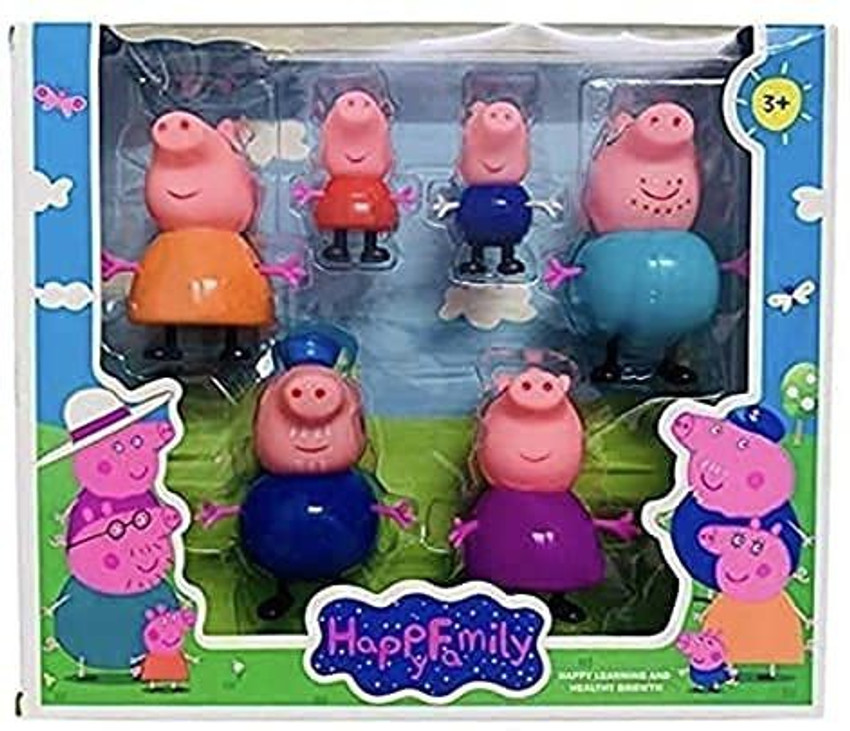 Peppa pig and family figure shop grandpa granny