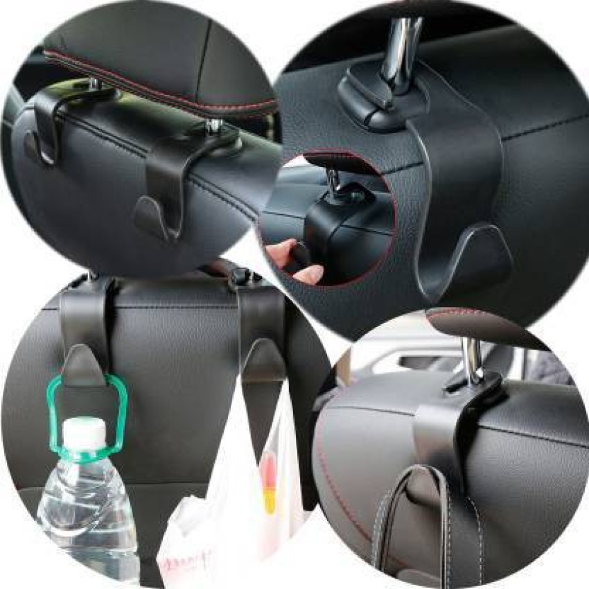 6pcs Car Seat Hanger Hook, Car Storage Hooks, Universal Car Handbag Hooks, Auto  Hooks for hang Bag Handbag Organizer Plastic Storage bag (black) 