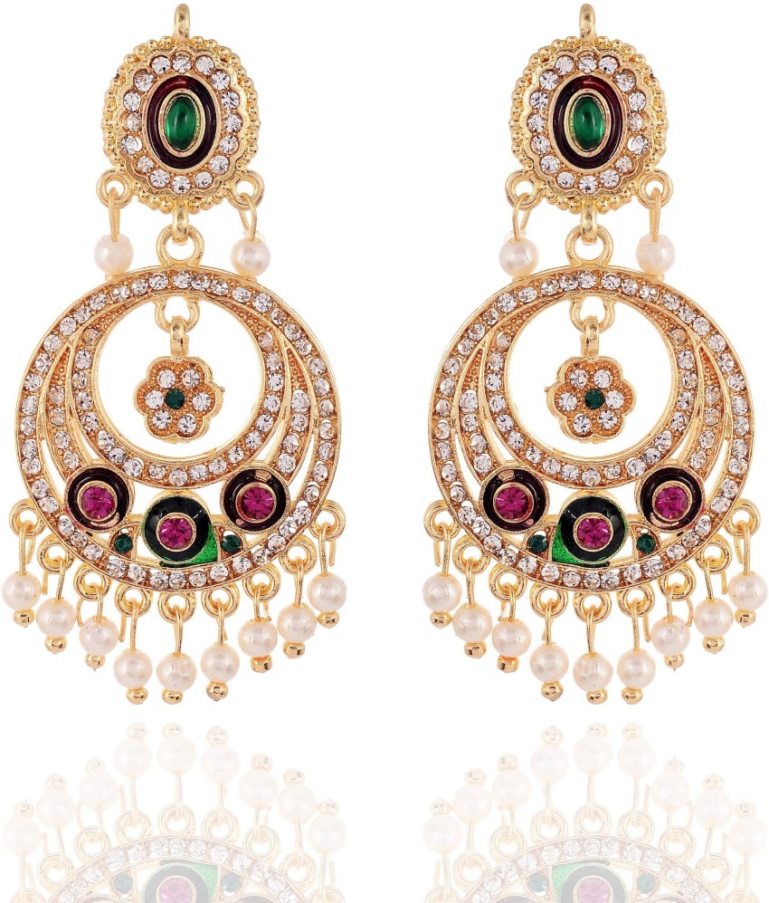 Gold plated hot sale earrings flipkart