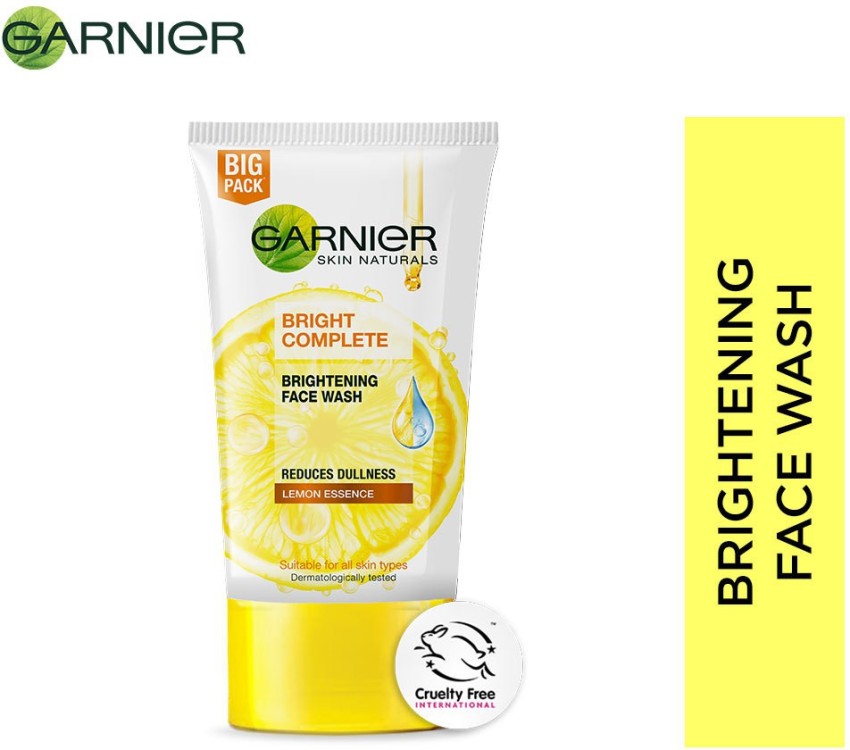 Garnier Skin Naturals Bright Complete Brightening Face Wash 100g reduce  dullness