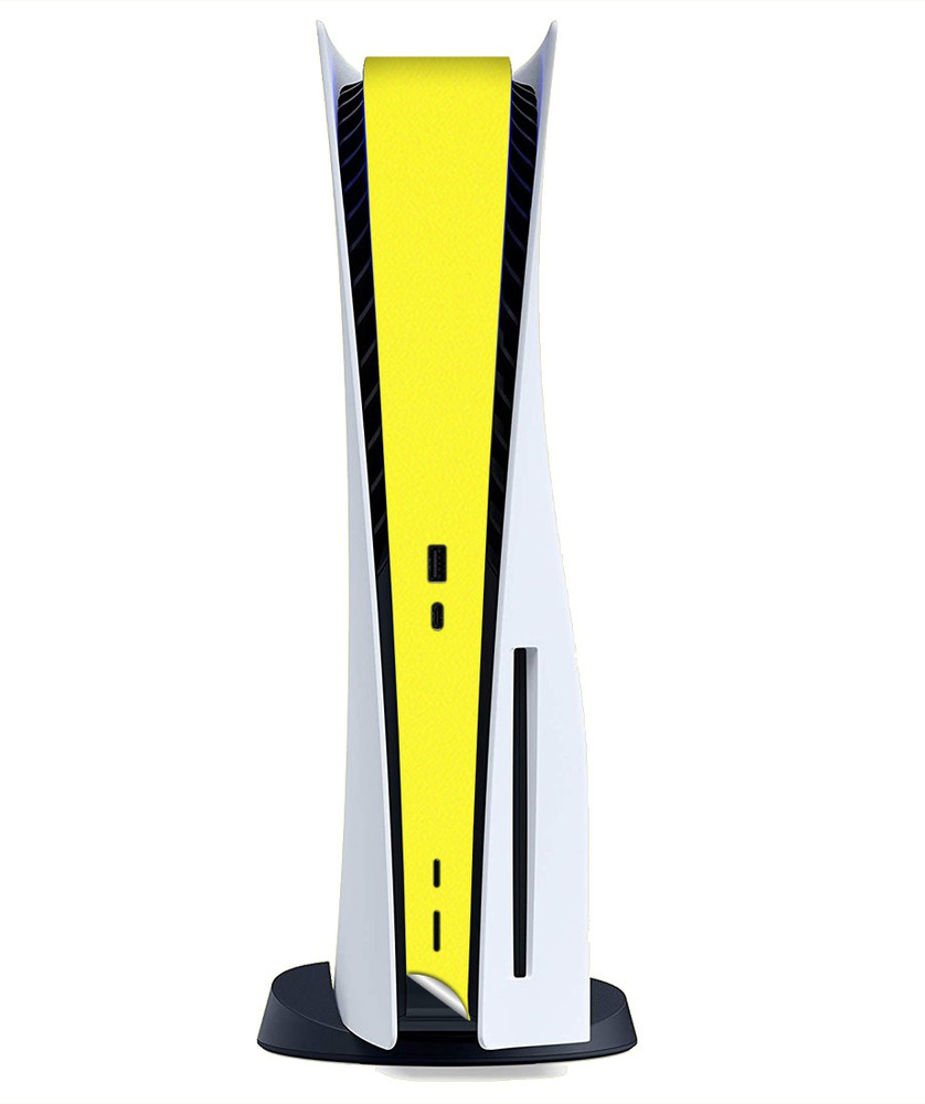 GADGETSWRAP PS5 Skn 199 Playstation PS5 Disc Edition Yellow Matte