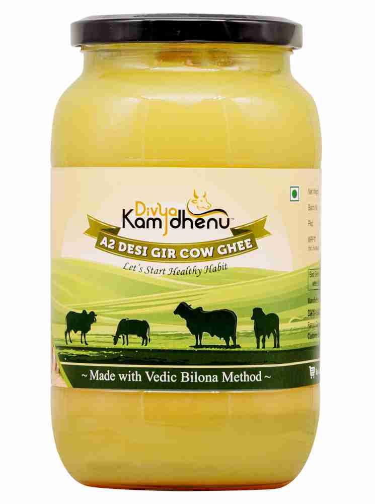 Vanalaya Organic A2 Desi Gir Cow ghee from A2 Milk Prepared Bilona